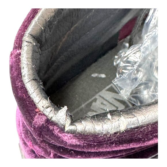 Vans Mens Purple Velvet High-Top Sneakers Skater Skateboard Y2K Sz 13 Black READ - Picture 6 of 16